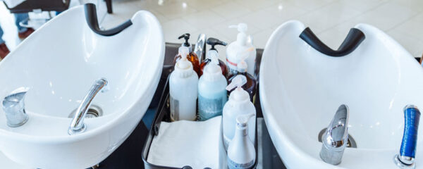 Bac de lavage pour salon de coiffure